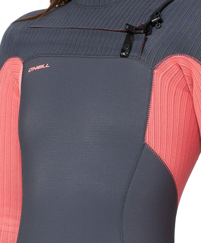 Women's HyperFire 3/2mm Steamer Chest Zip - Coral