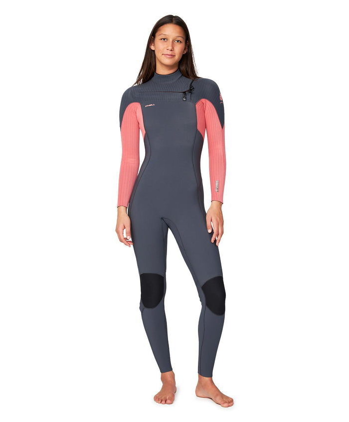 Women's HyperFire 3/2mm Steamer Chest Zip - Coral