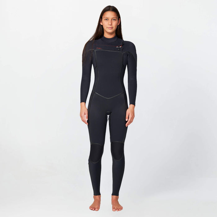 Women's HyperFire X 3/2mm Steamer Chest Zip - Black
