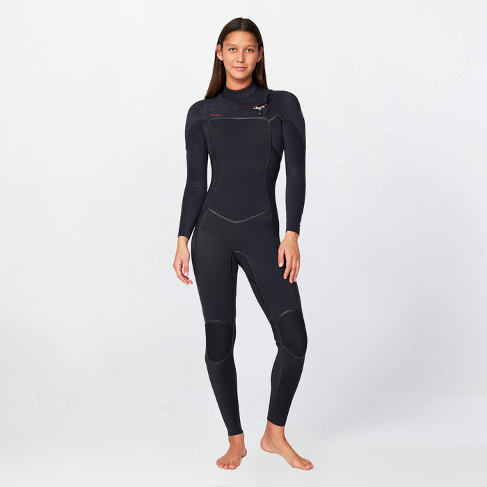 Women's HyperFire X 3/2mm Steamer Chest Zip - Black