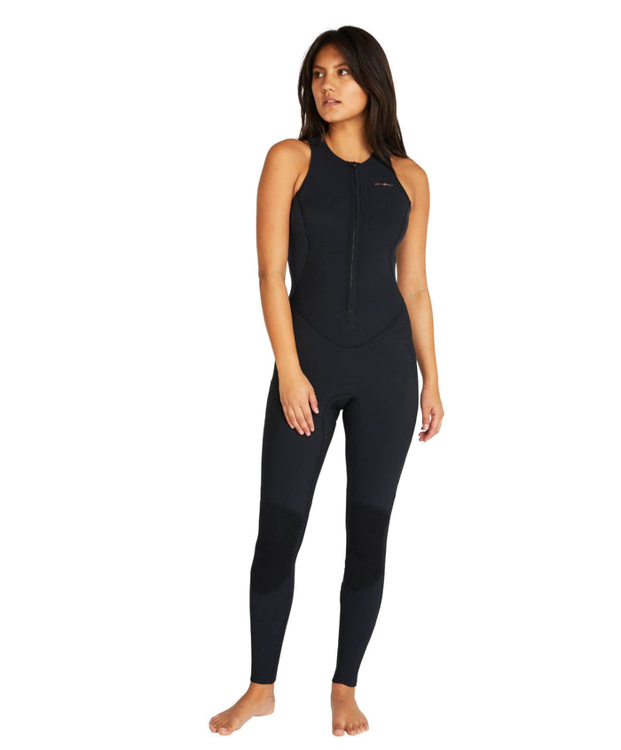 Women's HyperFreak 2mm Long Jane Spring Suit Front Zip - Black