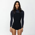 Women's HyperFreak 2mm Long Sleeve Spring Suit Chest Zip - Black