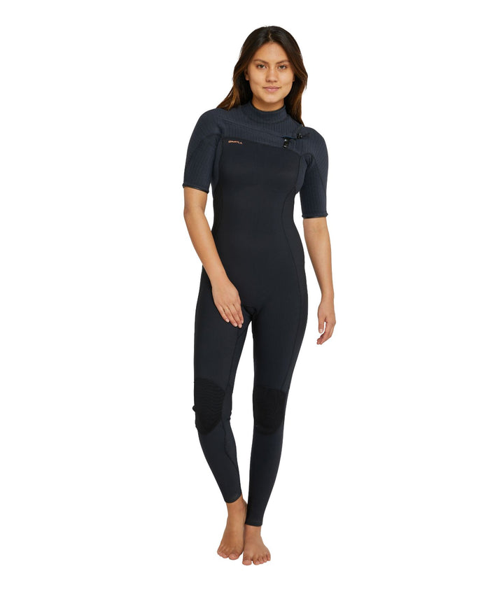 Women's HyperFreak 2mm Short Arm Steamer Chest Zip - Black