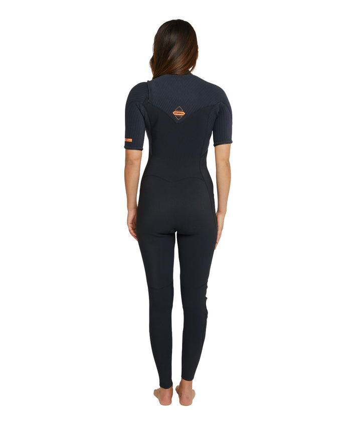Women's HyperFreak 2mm Short Arm Steamer Chest Zip - Black