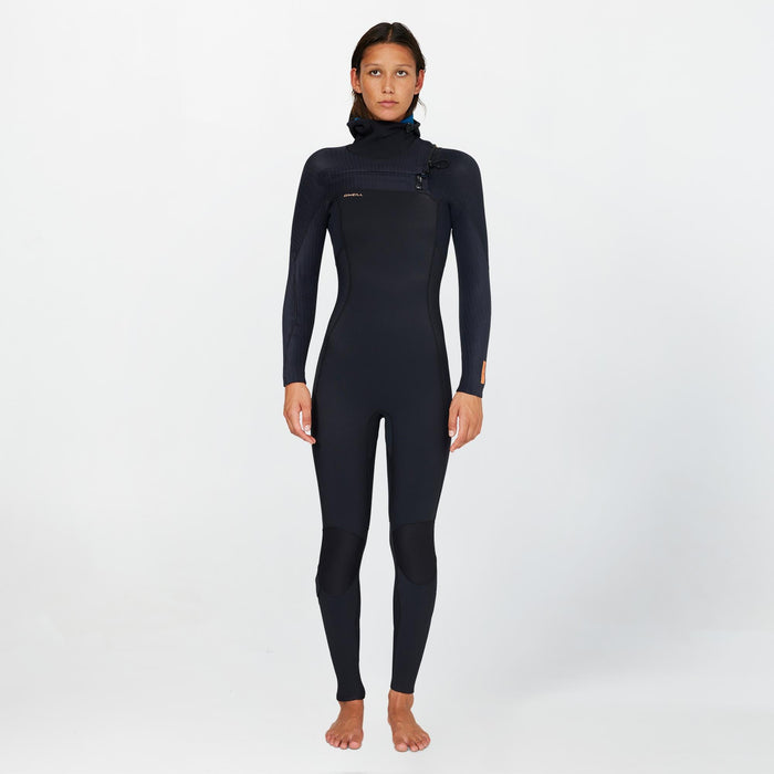 Women's HyperFreak Hooded 5/4+mm Steamer Chest Zip - Black
