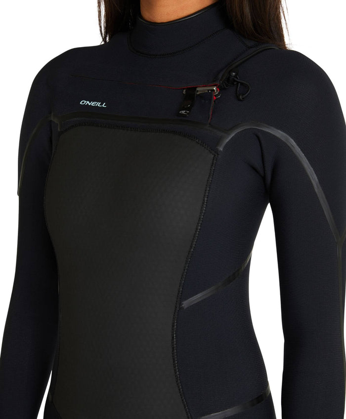 Women's Psycho Tech 3/2mm Steamer Chest Zip - Black