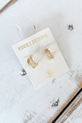 Zane Double Earrings, jewelry, accessory, accessories, earring, earrings, kinsey designs, adeline boutique, boutique, dallas boutique
